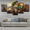 5 panel canvas art framed prints LOL Heimerdinger live room decor-1200 (3)