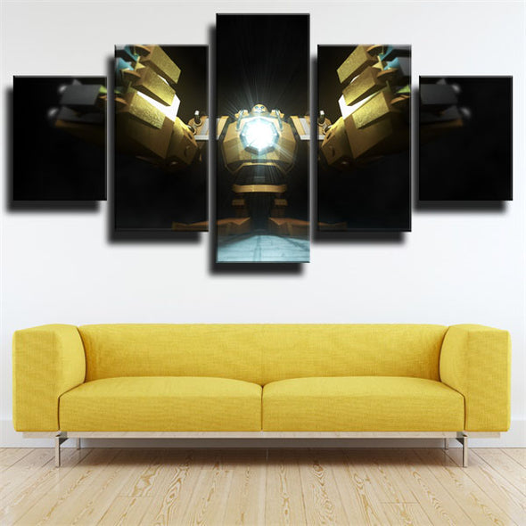 5 panel canvas art framed prints League Legends Blitzcrank home decor-1200 (3)