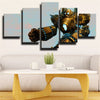 5 panel canvas art framed prints League Legends Blitzcrank wall decor-1200 (2)