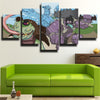5 panel canvas art framed prints League Legends Dr. Mundo decor picture-1200 (3)