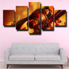 5 panel canvas art framed prints League Of Legends Garen wall decor-1200 (3)