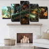 5 panel canvas art framed prints League Of Legends Graves home decor-1200 (3)