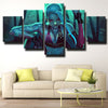 5 panel canvas art framed prints League Of Legends Jinx wall picture-1200 (2)