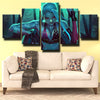 5 panel canvas art framed prints League Of Legends Jinx wall picture-1200 (3)