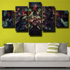 5 panel canvas art framed prints League Of Legends Karthus wall picture-1200 (1)
