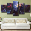 5 panel canvas art framed prints League Of Legends Kayle wall decor-1200 (2)