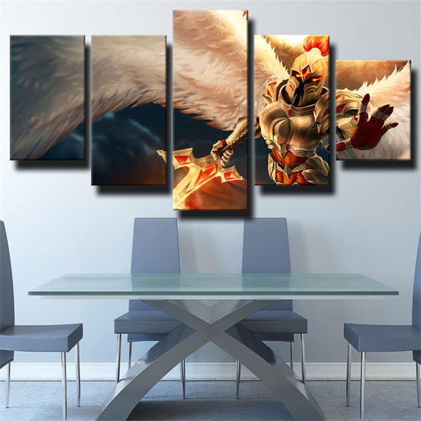 5 panel canvas art framed prints League Of Legends Kayle wall picture-1200 (3)