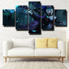 5 panel canvas art framed prints League Of Legends LeBlanc  picture-1200 (3)