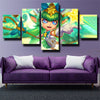 5 panel canvas art framed prints League Of Legends Lulu home decor-1200 (2)