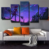 5 panel canvas art framed prints League Of Legends Lux home decor-1200 (3)