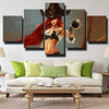 5 panel canvas art framed prints League Of Legends Miss Fortune decor-1200 (2)