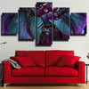 5 panel canvas art framed prints League Of Legends Morgana home decor-1200 (3)