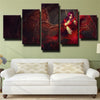 5 panel canvas art framed prints League Of Legends Morgana  picture-1200 (2)