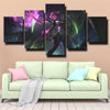 5 panel canvas art framed prints League of Legends Elise home decor-1200 (2)