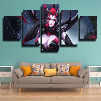 5 panel canvas art framed prints League of Legends Elise  picture-1200 (1)