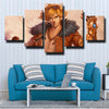 5 panel canvas art framed prints League of Legends Ezreal home decor-1200 (1)
