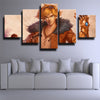 5 panel canvas art framed prints League of Legends Ezreal home decor-1200 (2)