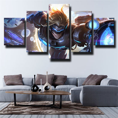 5 panel canvas art framed prints League of Legends Ezreal  picture-1200 (1)