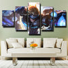 5 panel canvas art framed prints League of Legends Ezreal  picture-1200 (2)