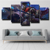 5 panel canvas art framed prints League of Legends Pantheon home decor-1200 (1)