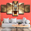 5 panel canvas art framed prints League of Legends Poppy home decor-1200 (3)