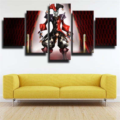 5 panel canvas art framed prints League of Legends Shaco wall picture-1200 (1)