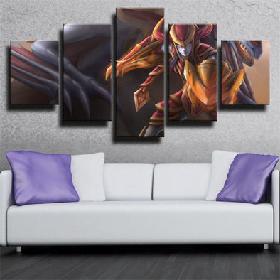 5 panel canvas art framed prints League of Legends Shyvana picture-1200 (1)