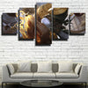 5 panel canvas art framed prints League of Legends Singed picture-1200 (3)
