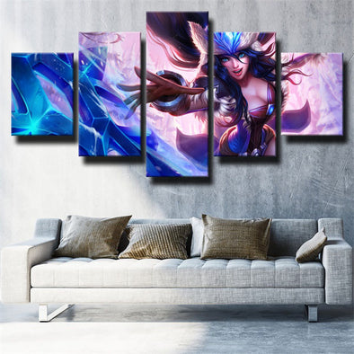 5 panel canvas art framed prints League of Legends Sivir wall picture-1200 (1)