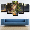5 panel canvas art framed prints League of Legends Soraka wall decor-1200 (3)