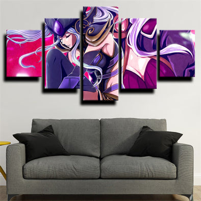 5 panel canvas art framed prints League of Legends Syndra home decor-1200 (1)