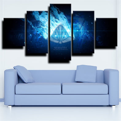 5 panel canvas art framed prints League of Legends Xerath wall picture-1200 (1)