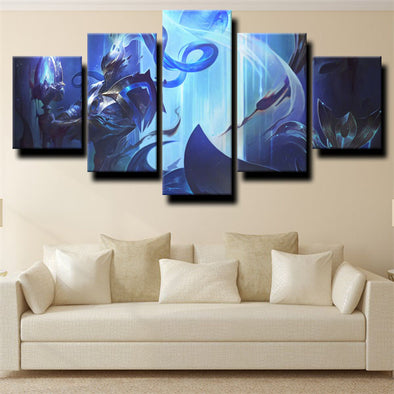 5 panel canvas art framed prints League of Legends Xin Zhao picture-1200 (1)