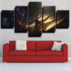 5 panel canvas art framed prints League of Legends Zed live room decor-1200 (2)
