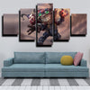 5 panel canvas art framed prints League of Legends Ziggs wall decor-1200 (1)