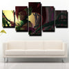 5 panel canvas art framed prints League of Legends Zyra wall picture-1200 (3)