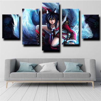 5 panel canvas art framed prints League of Legends decor picture-1208 (1)