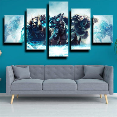 5 panel canvas art framed prints League of Legends home decor-1209 (1)