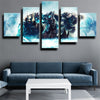 5 panel canvas art framed prints League of Legends home decor-1209 (2)