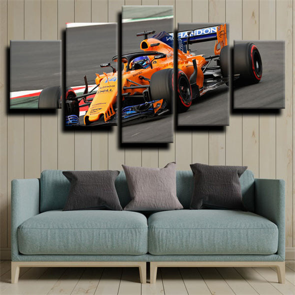 5 panel canvas art framed prints McLaren MCL33 Formula 1 wall decor-1200(1)