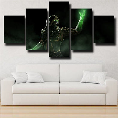 5 panel canvas art framed prints Mortal Kombat X Ermac live room decor-1511 (1)