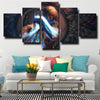 5 panel canvas art framed prints Mortal Kombat X Sub-Zero wall decor-1549 (2)