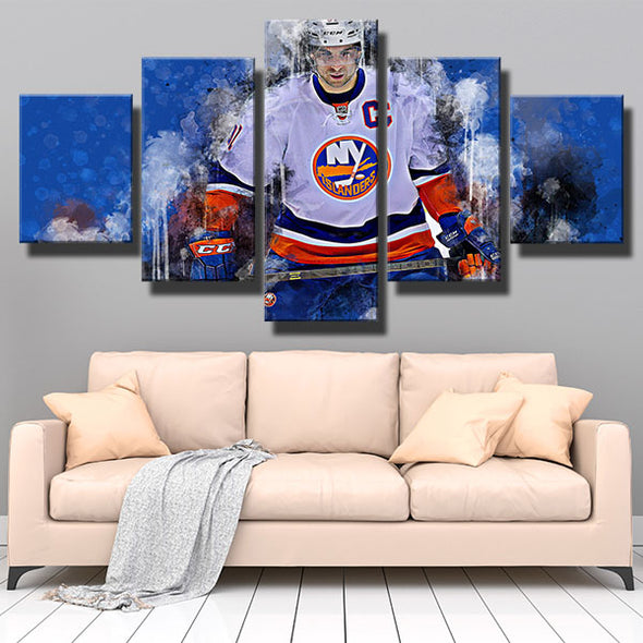 5 panel canvas art framed prints NY Islanders Andrew Ladd wall decor-1201 (3)