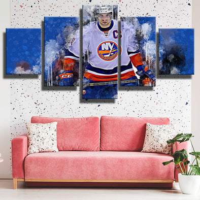 5 panel canvas art framed prints NY Islanders Andrew Ladd wall decor-1201 (4)