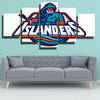 5 panel canvas art framed prints NY Islanders team Fisherman home decor-1201 (4)