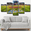 5 panel canvas art framed prints NY Mets home live room decor-1201 (2)