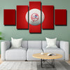 5 panel canvas art framed prints NY Yankees Red LOGO decor pictur-1201 (4)