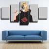 5 panel canvas art framed prints Naruto Deidara live room decor-1711 (2)