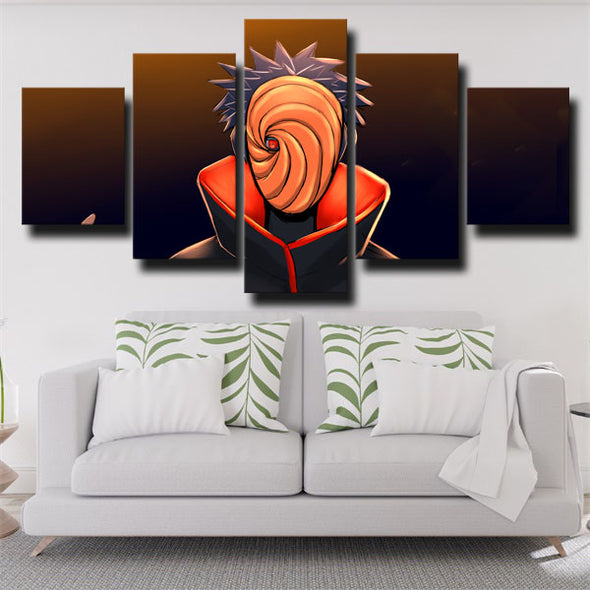 5 panel canvas art framed prints Naruto Obito Uchiha mask home decor-1784 (1)