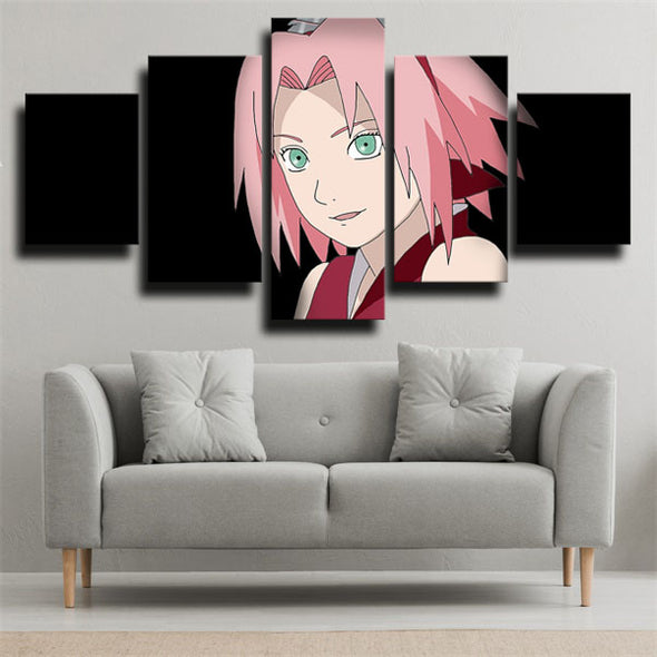 5 panel canvas art framed prints Naruto Sakura Haruno wall decor-1785 (3)